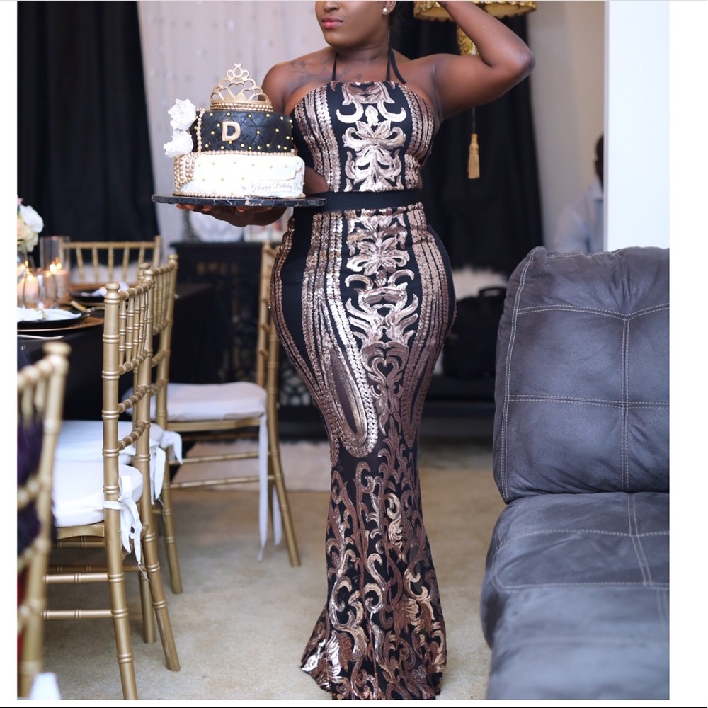 Black & Gold dress